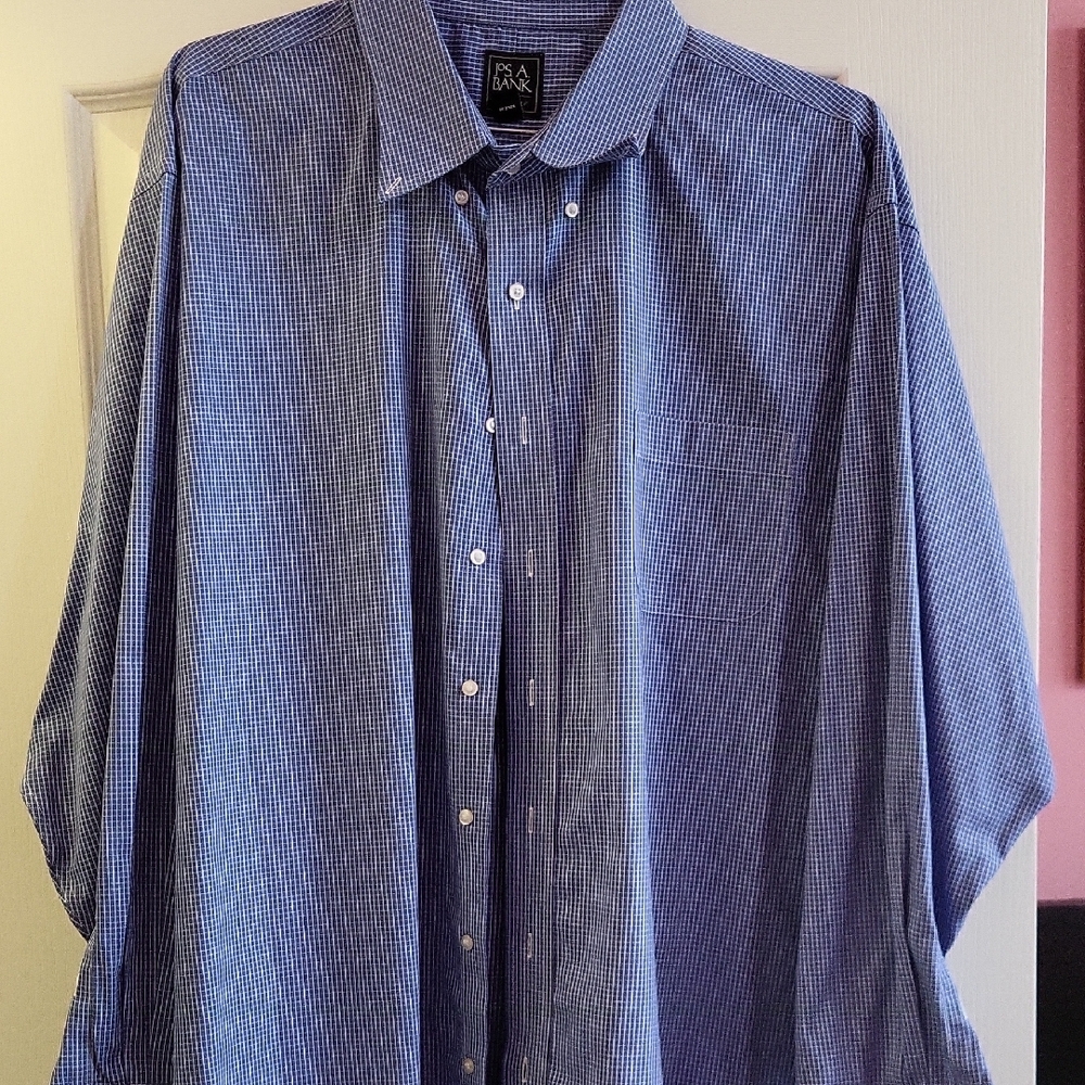 Men's Blue Checkered Shirt